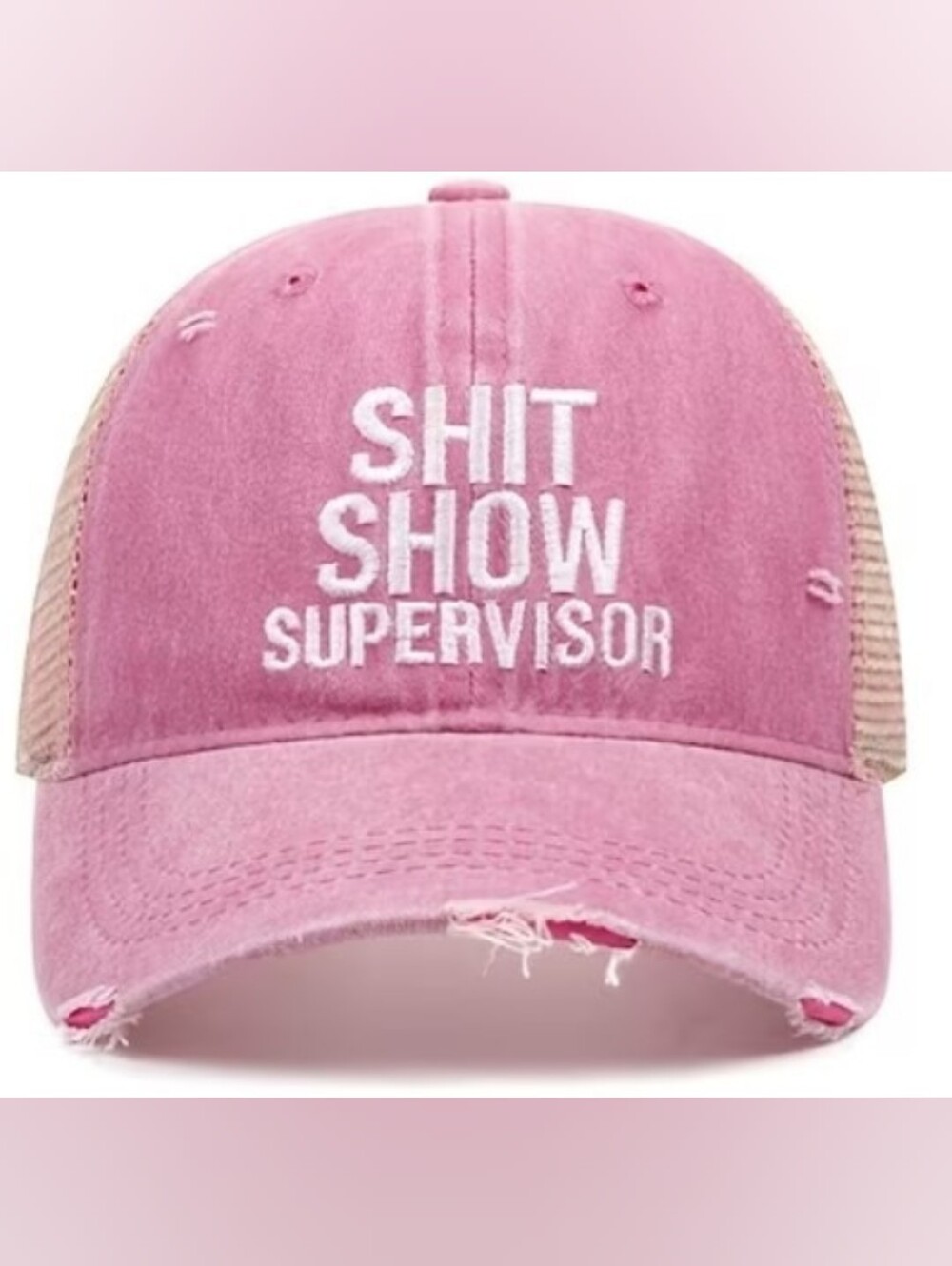 "Shit Show Supervisor" Embroidered Cap